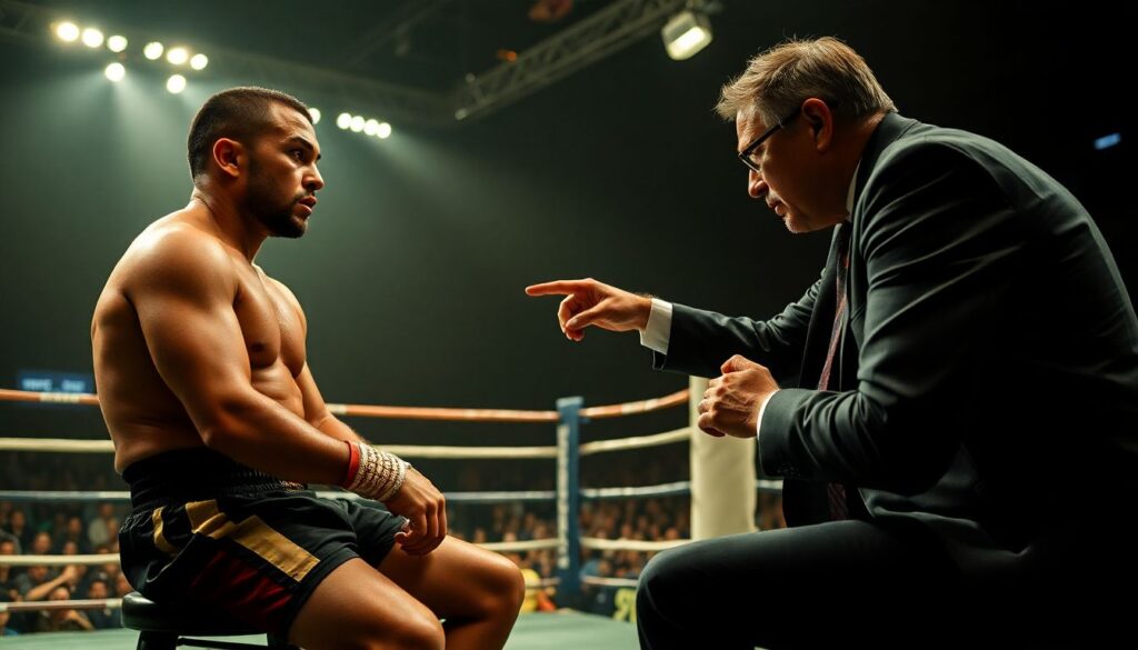 Тактика угла: что говорят секунданты между раундами и как это меняет ход боя - иллюстрация